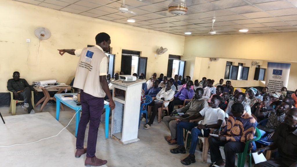 TEACHERS WERE TRAINED FOR THREE DAYS ON PSYCHOSOCIAL SUPPORT, CLIMATE SMART EDUCATION AND SUSTAINABLE PRACTICES